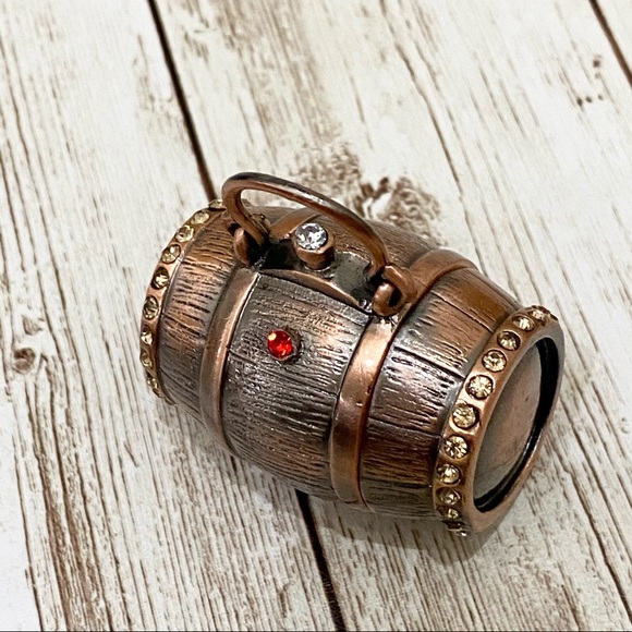 Aged in Oak Wine Barrel Trinket Box - Picture 9 of 10